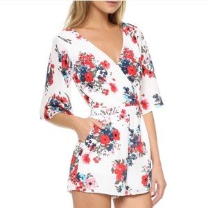 Cupcakes and cashmere floral romper
